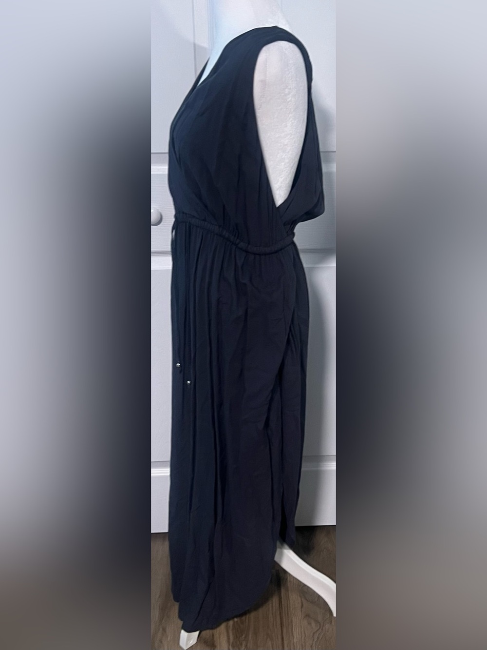 Women's Swimsuits For All Tenley Surplice Cover Up Maxi Dress in Dark Gray - Picture 2 of 5